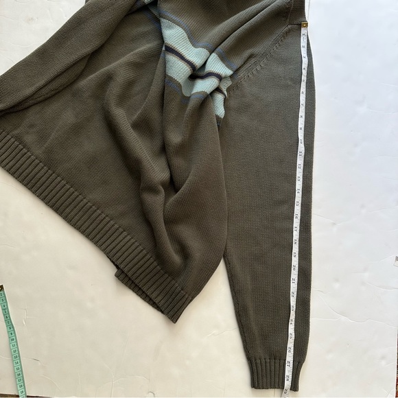 Eddie Bauer Men’s Crewneck Long Sleeve Cotton Knit Sweater Olive Green Tall XL - Picture 10 of 11